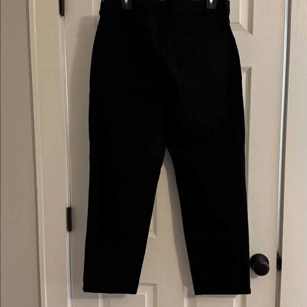 Old Navy Extra High-Rise Ski-Hi Straight Secret Slim Pockets Black Jeans Size 12